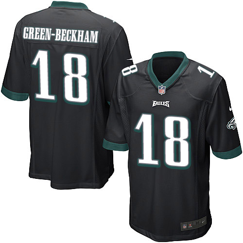 Men's Game Dorial Green-Beckham Nike Jersey Black Alternate - #18 NFL Philadelphia Eagles